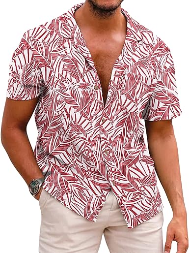 Hawaiian Summer Linen Shirts for Men