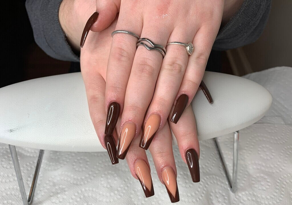 Brown French Tip Nails: Explore 50+ Cool & Trendy Ideas