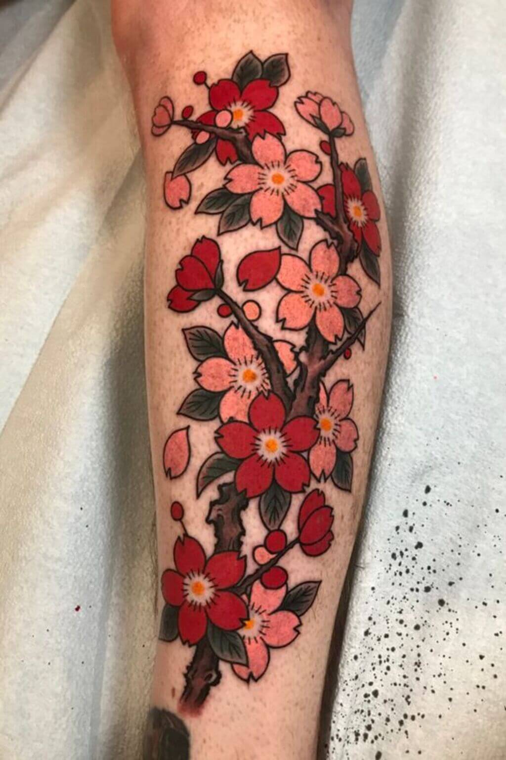 cherry blossom tattoo