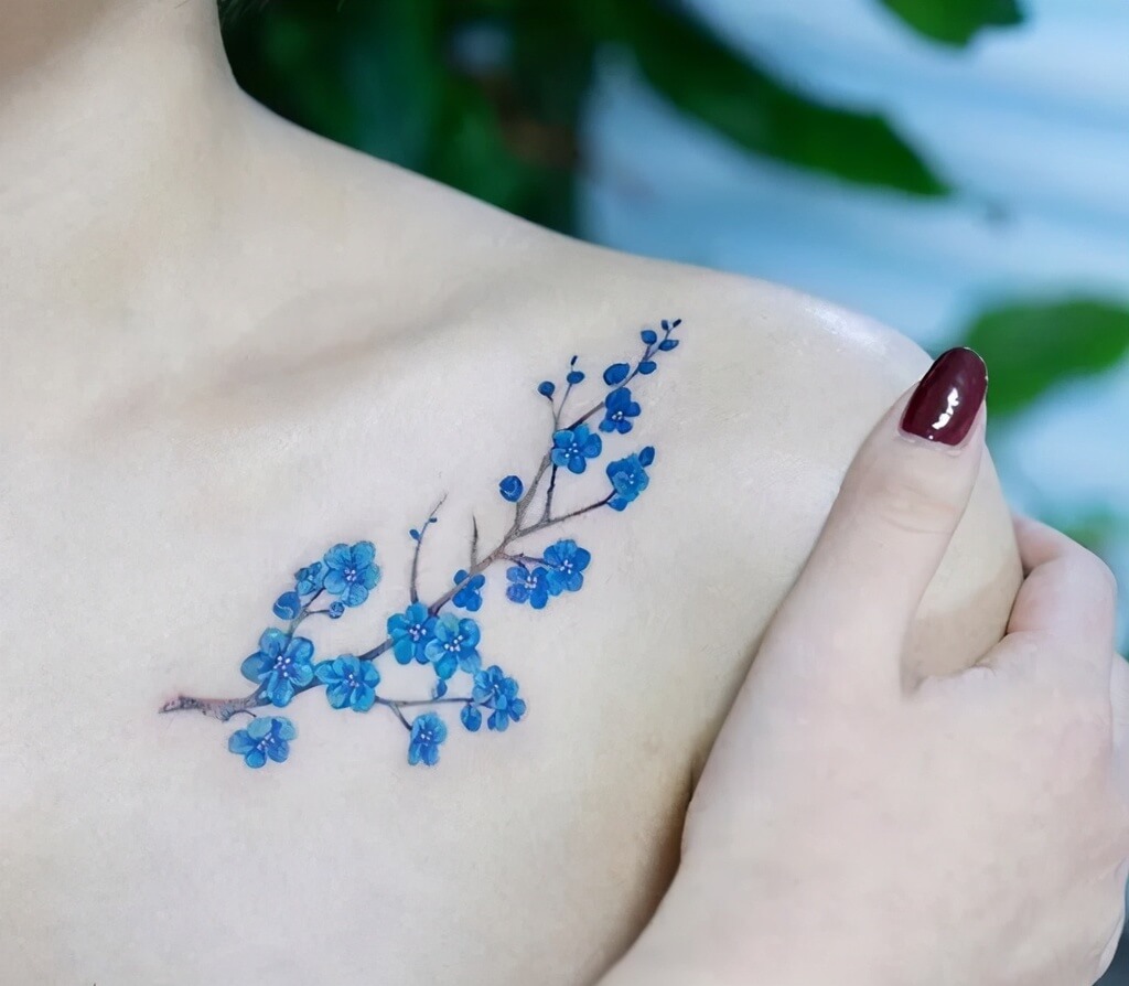 cherry blossom tree tattoo