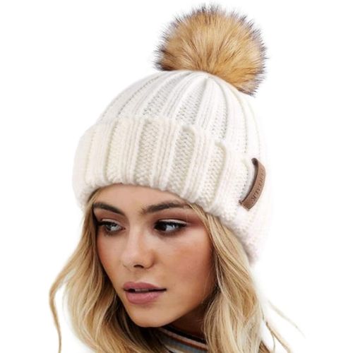 FURTALK Womens Winter Knitted Beanie Hat