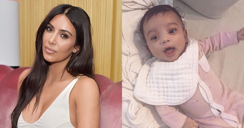 Kim Kardashian Releases Cute Baby Picture on Instagram