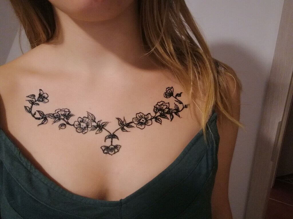 name tattoo under breast