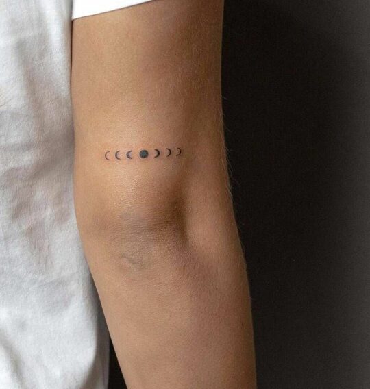 Phases of Moon tatto