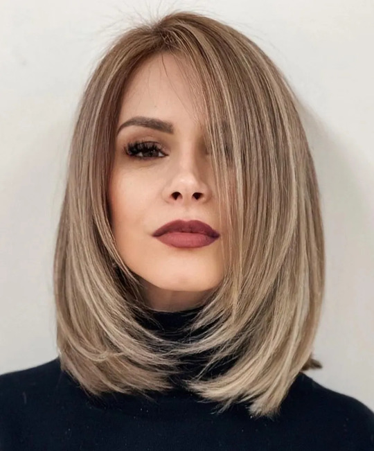 Layered Shoulder-Length Haircuts for Straight Hair